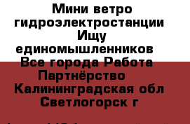 Мини ветро-гидроэлектростанции. Ищу единомышленников. - Все города Работа » Партнёрство   . Калининградская обл.,Светлогорск г.